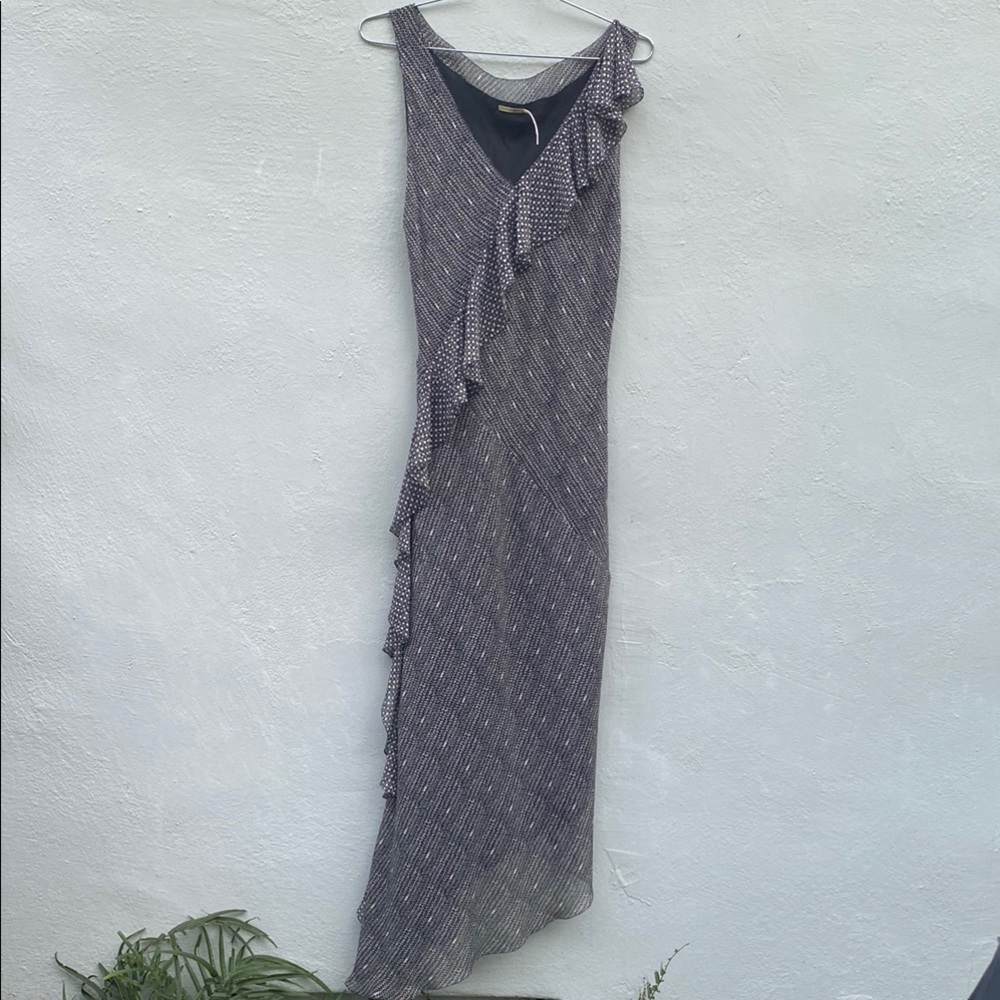 Max Studio asymmetrical silk dress size medium